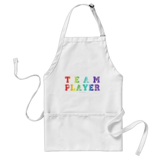 Tablier SlipperyJoe's Team Player mots orgueil couleurs pl (Devant)
