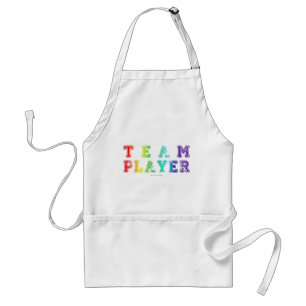 Tablier SlipperyJoe's Team Player words pride colors rainb