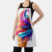 Tablier SlipperyJoe's vibrante crème glacée cone classique (Insitu)