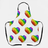 Tablier SlipperyLe coeur de la fierté de Joe façonne de mu (Recto)