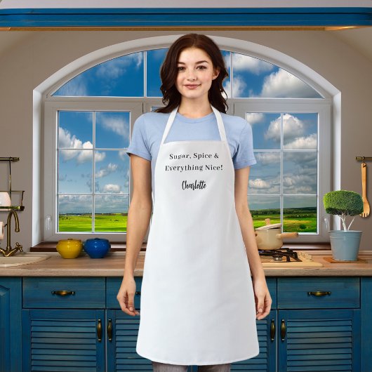 Tablier slogan en noir blanc du chef privé