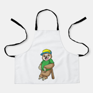 Tablier Sloth au baseball avec batte de baseball