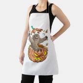 Tablier Sloth Citrouille Halloween (Insitu)