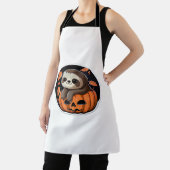 Tablier Sloth citrouille Halloween autocollant Surdimensio (Insitu)