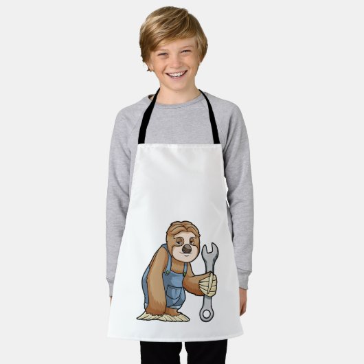 Tablier Sloth comme artisan avec clé (Porté)