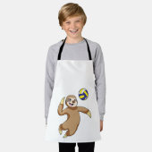 Tablier Sloth comme joueur de volleyball avec volleyball (Porté)