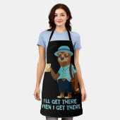 Tablier Sloth Mailman Funny Et Rude Mailman Postal Worker (Porté)