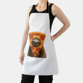 Tablier Sloth pizza funny weird prank meme cute happy chri (Insitu)