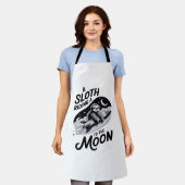 Tablier Sloth Riding a Rocket to the Moon (Porté)