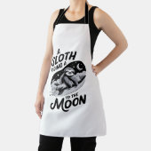 Tablier Sloth Riding a Rocket to the Moon (Insitu)
