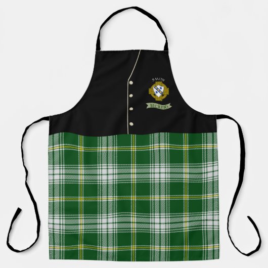 Tablier Smith Irish Shield/Tartan Personnalisé Kilt (Recto)