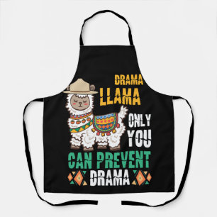 Tablier Smokey the Llama Only You Can Prevent Drama