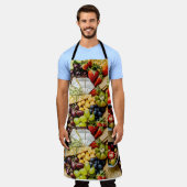 Tablier Snack-board avec fromage, fruits et craquelins (Porté)