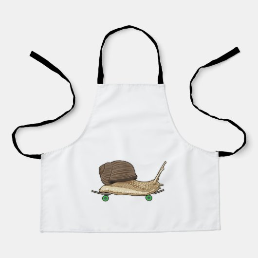 Tablier Snail as Skateboard avec Skateboard (Recto)