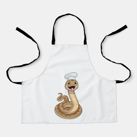 Tablier Snake as Cook avec Chef casquette (Recto)