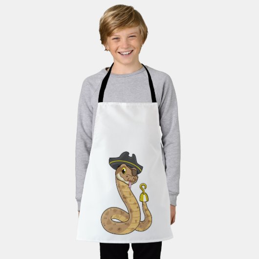 Tablier Snake as Pirate with Hook Hand & Eye patch (Porté)