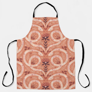 Tablier Snake floral folk : Vintage symétrique