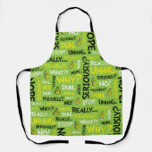 Tablier Snarky Grinch | Grinch Snarky modèle de phrase (Recto)