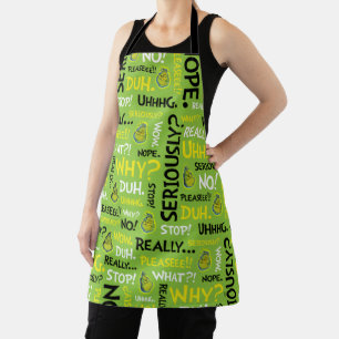 Tablier Snarky Grinch Modèle de phrase Grinch Snarky
