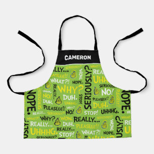 Tablier Snarky Grinch   Phrase modèle Grinch Snarky