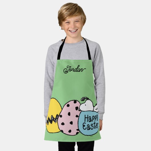 Tablier Snoopy - Bonne Pâques (Porté)