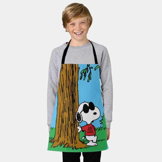 Tablier Snoopy "Joe Cool" debout (Porté)