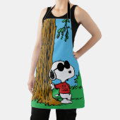 Tablier Snoopy "Joe Cool" debout (Insitu)
