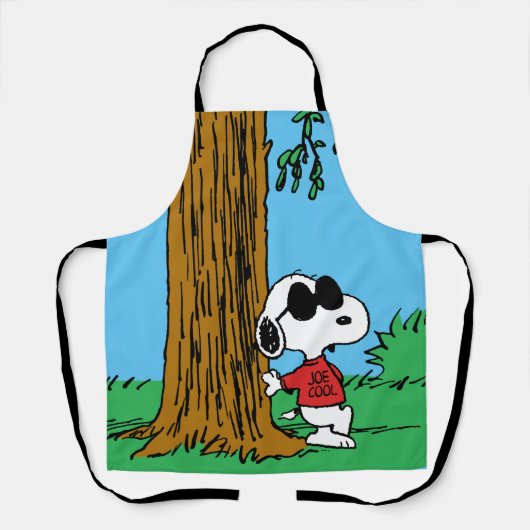Tablier Snoopy "Joe Cool" debout (Recto)