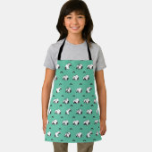 Tablier Snoopy Moustaches et Motif Turquoise (Insitu)