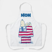 Tablier Snoopy sur 4 juillet Dog House | Ajouter Votre Nom (Recto)