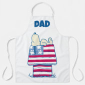 Tablier Snoopy sur 4 juillet Dog House | Ajouter Votre Nom (Recto)