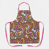 Tablier Snoopy & Woodstock Vibes Super Motif violet (Recto)