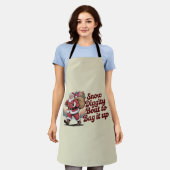 Tablier Snow Diggity Bout to Bag It Up 90s Christmas Retro (Porté)