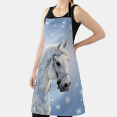 Tablier Snowflakes Horloge Fête de Noël Apron (Insitu)