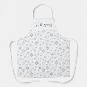 Tablier Snowflakes minimalistes Customisés
