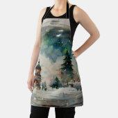 Tablier Snowglobe à la surface de l'eau à Noël (Insitu)