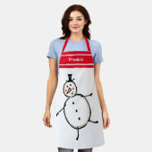 Tablier Snowman (Porté)