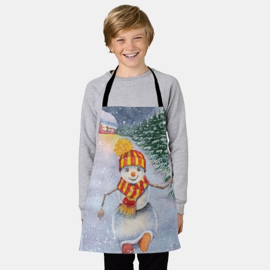 Tablier Snowman (Porté)