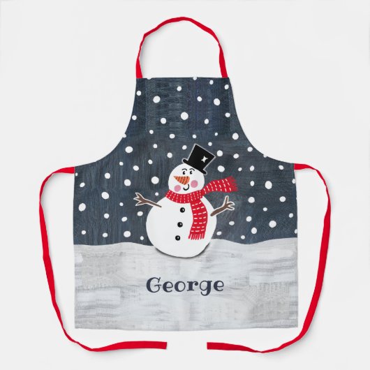 Tablier Snowman (Recto)