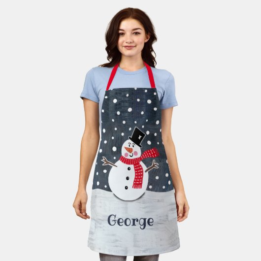 Tablier Snowman (Porté)