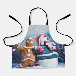 Tablier Snowman and gingerbread