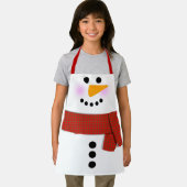 Tablier Snowman Avec Écharpe Rouge Noël (Insitu)