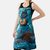 Tablier Snowman d'Halloween déplaisant avec des yeux brill (Insitu)