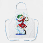 Tablier Snowman et danseuses de Noël Funny Apron (Recto)