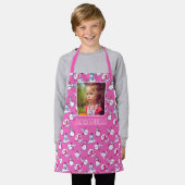 Tablier Snowman Nom De Noël Et Photo Girl Rose (Porté)