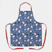Tablier Snowman Snowflake hiver Fêtes de Noël Apron (Recto)
