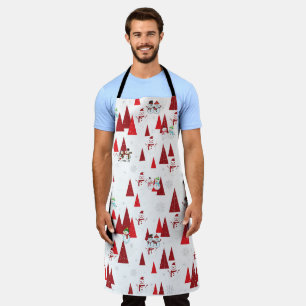 Tablier Snowmen et arbres de Noël