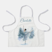 Tablier Snowy Ballerina Personalized Kids Apron (Recto)