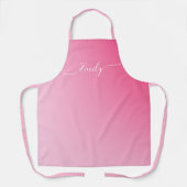 Tablier soft pink gradient -add name (Recto)