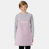 Tablier Soft Pink Personnalisé (Porté)